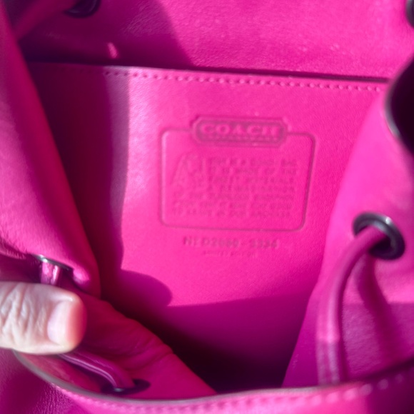 Coach Turlock Backpack in Pewter/Cerise - Picture 8 of 11